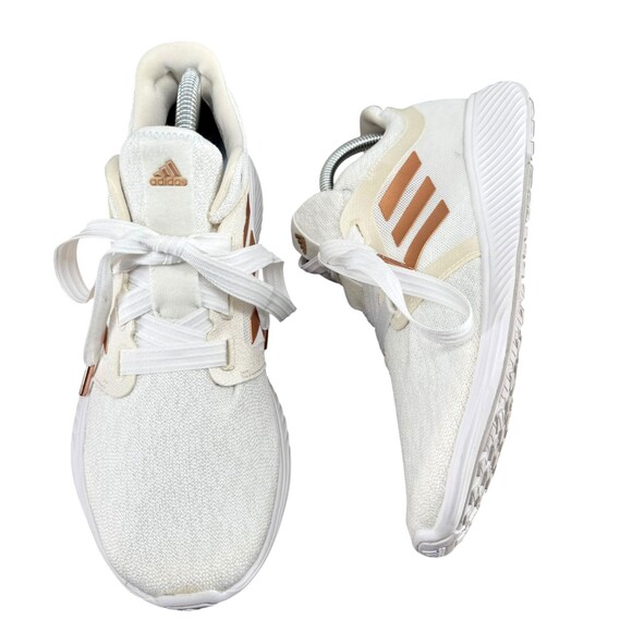 Adidas Edge Lux 3 Women’s 9.5 Running Shoes Crystal White Copper Metallic EF7035 - Picture 2 of 11
